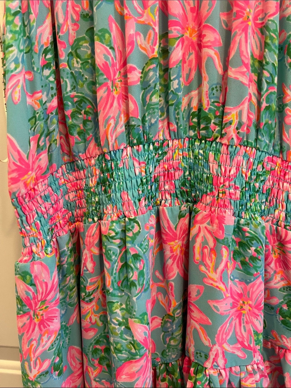 Lilly Pulitzer size 12 Pamelyn Lileeze in surf blue - Picture 4 of 5